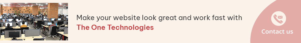 Make your website look great and work fast with The One Technologies - Contact us.png